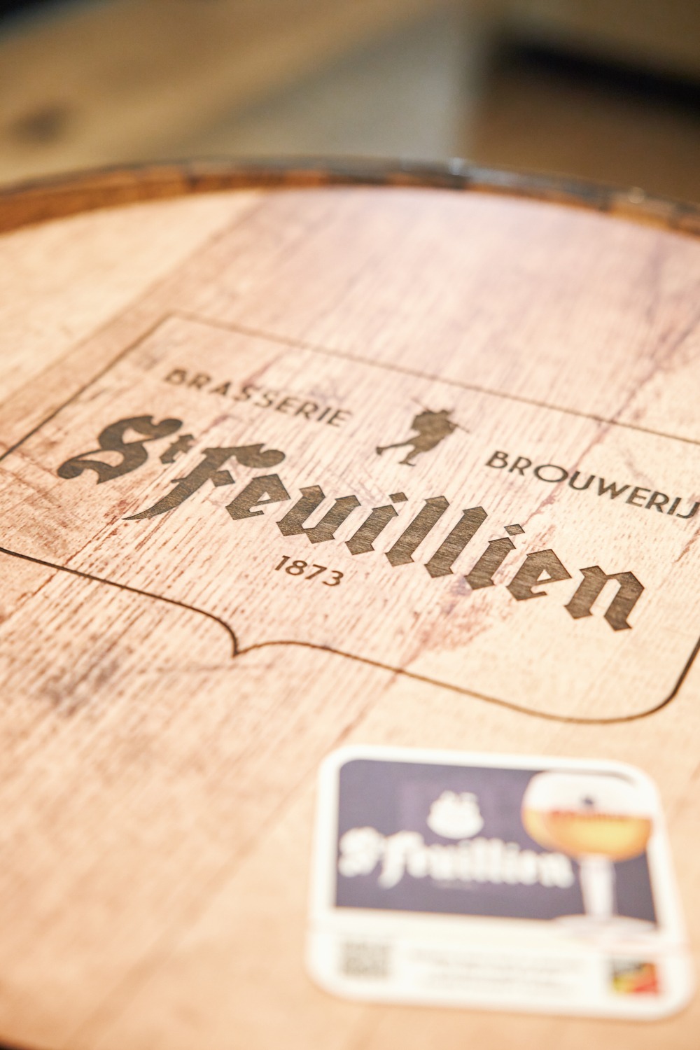 Tafel houten ton St-Feuillien